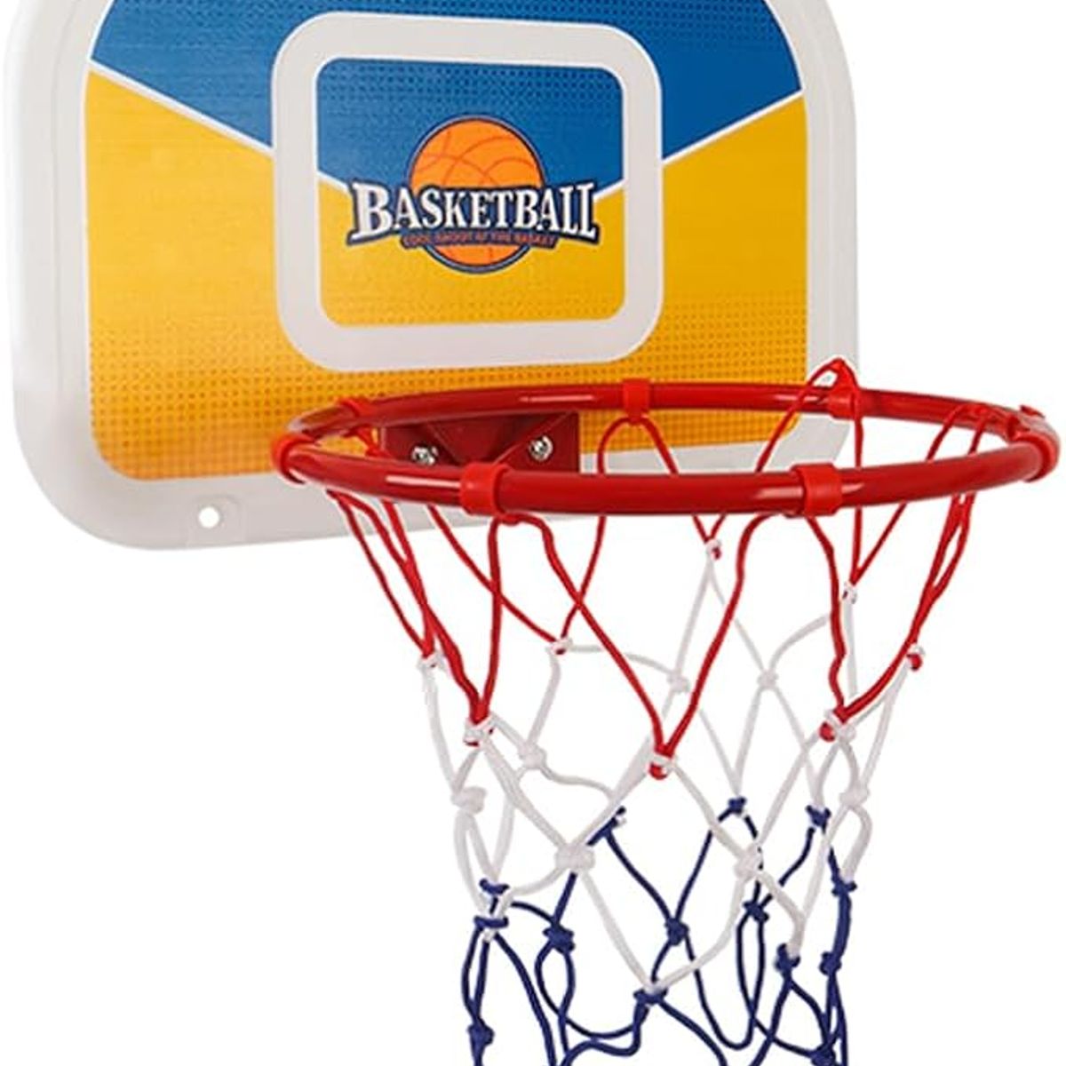GENERICO - Aro de Baloncesto con Tablero Incluye Balón y Bomba 44x33cm