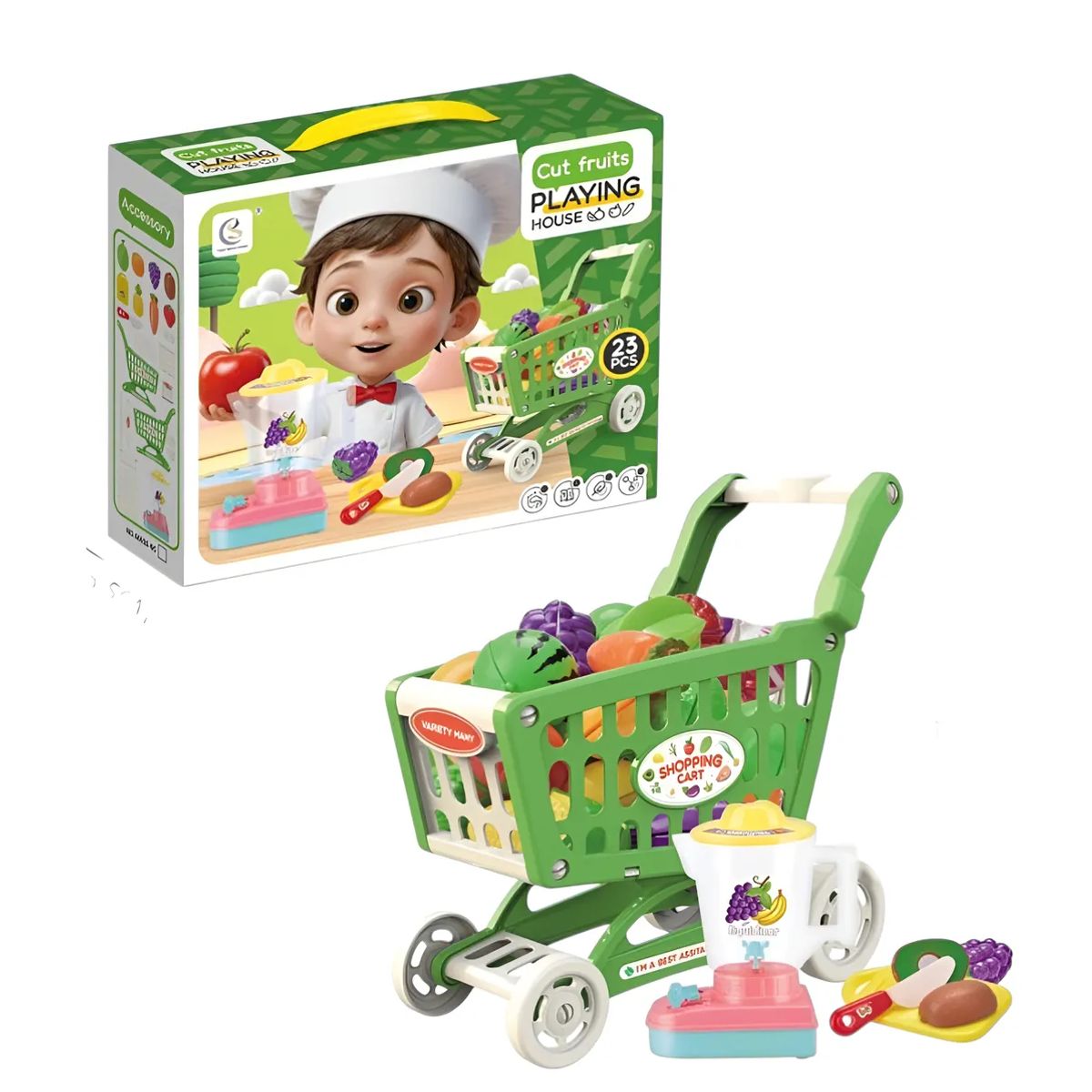 JUGUETERIA - Juguete Set Carrito De Supermercado Con Accesorios