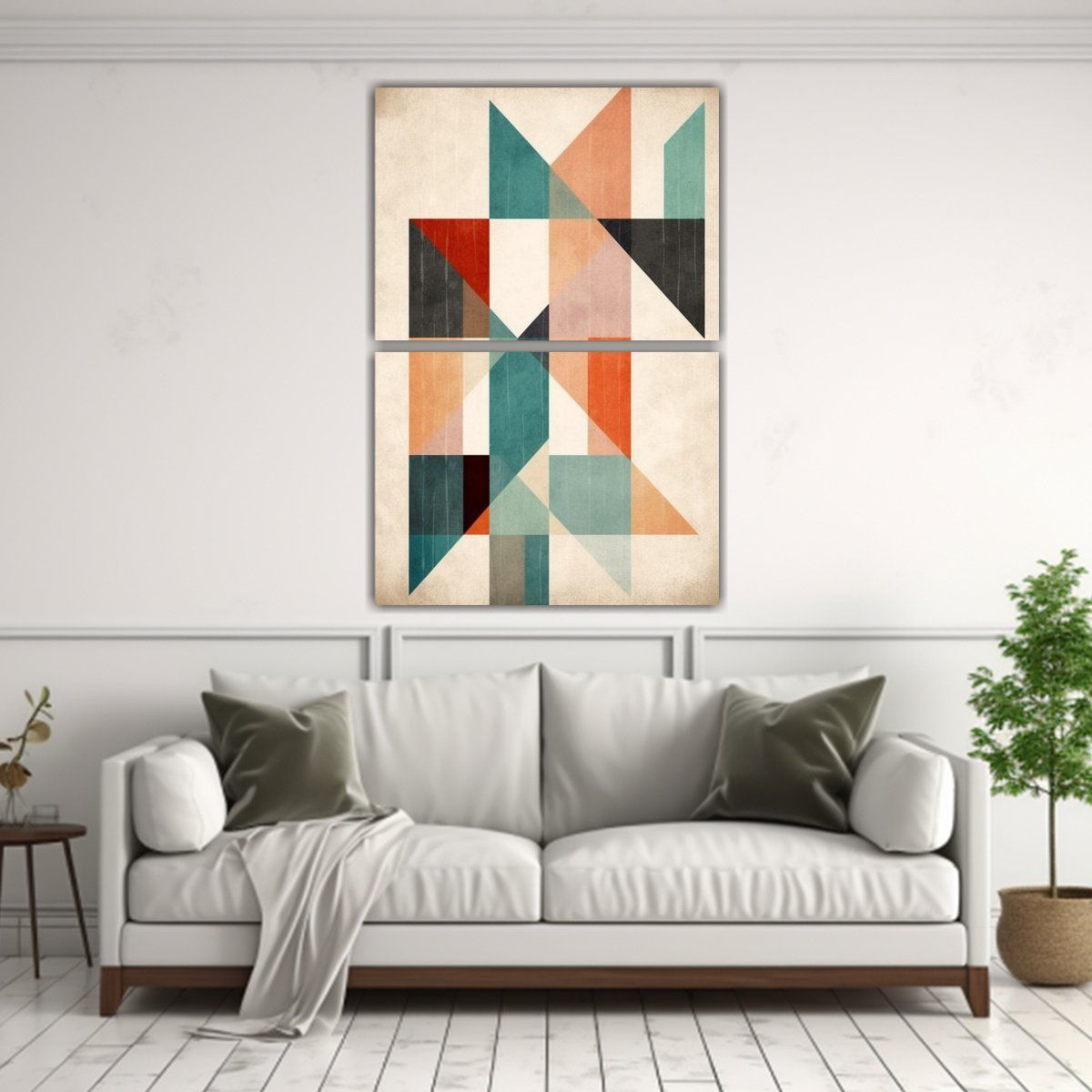 GENERICO - Pinturas De Decoración Abstracta Geométrica En 45x60 Cm
