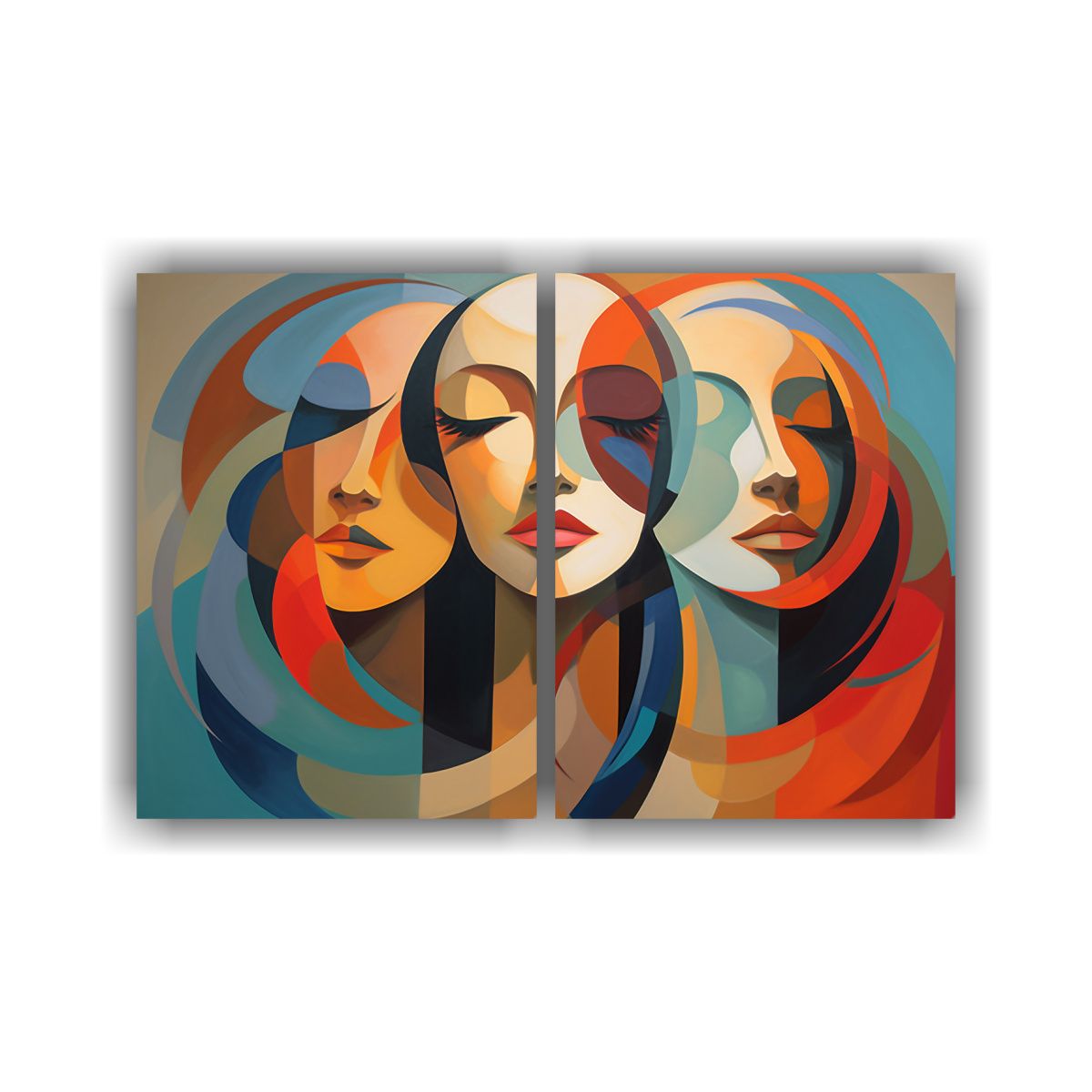 GENERICO - Pinturas De Arte Abstracto Exclusivo De Dos 60x45 Cm