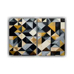 GENERICO - Cuadros Geométricos Modernos Para Una 60x40 Cm