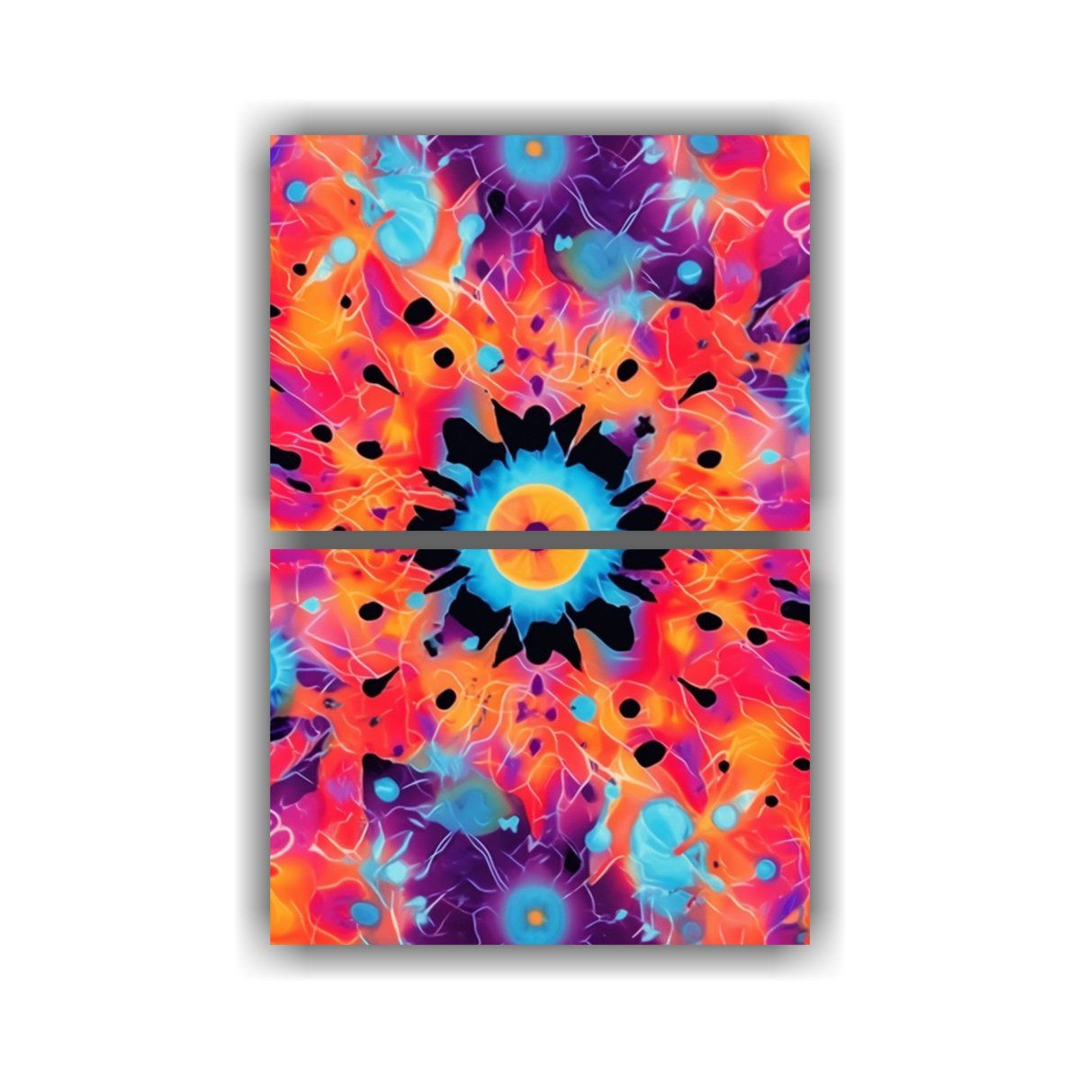 GENERICO - Diseño LSD Surrealista Para Cuadro En Tela 40x60 Cm