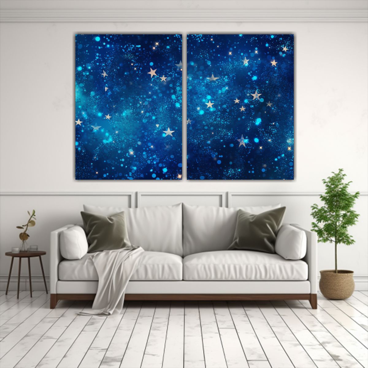 GENERICO - Cuadros Decorativos Con Intenso Patrón Luminoso 60x45 Cm