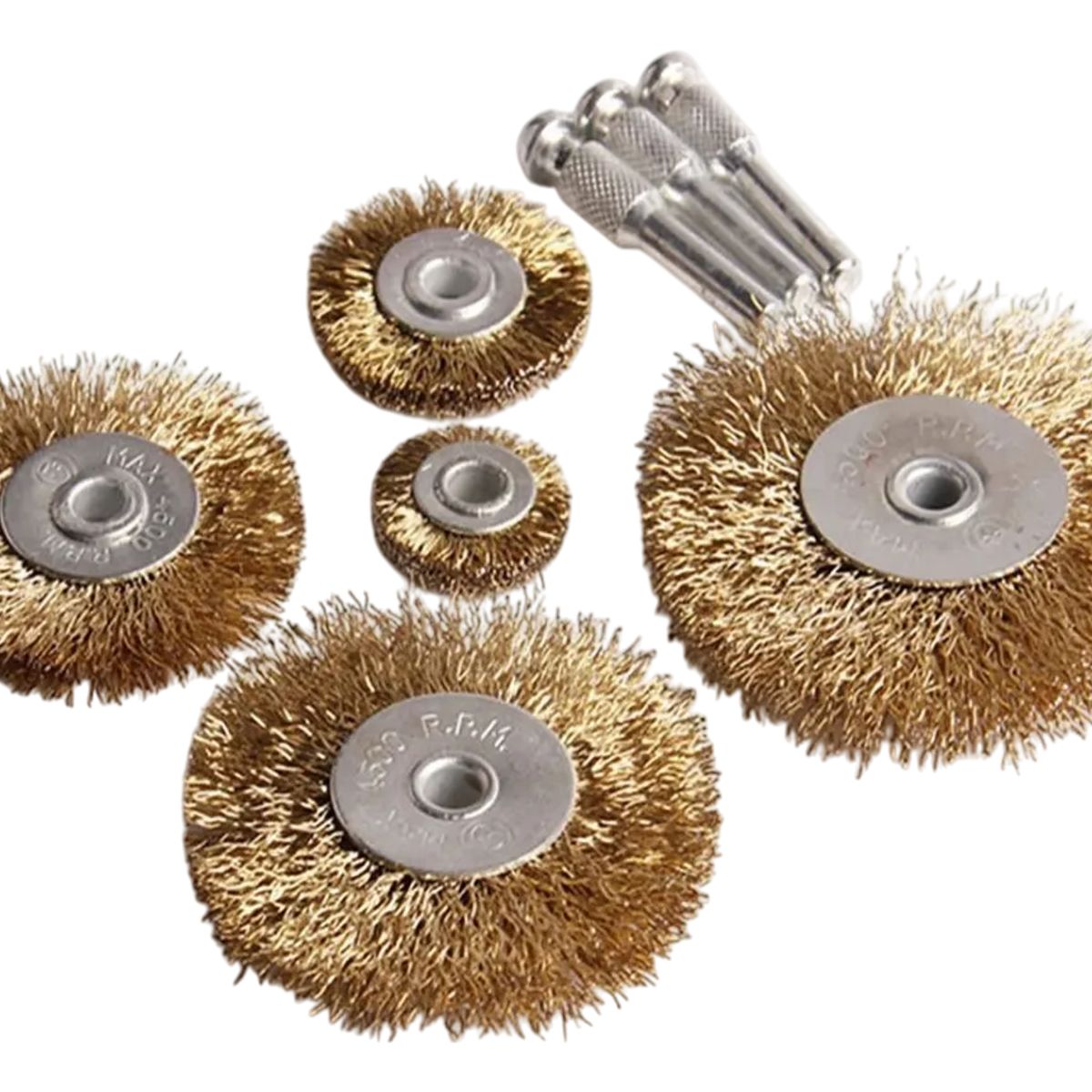 GENERICO - Juego De Cepillos Circulares De Acero De 8 Piezas Taladro