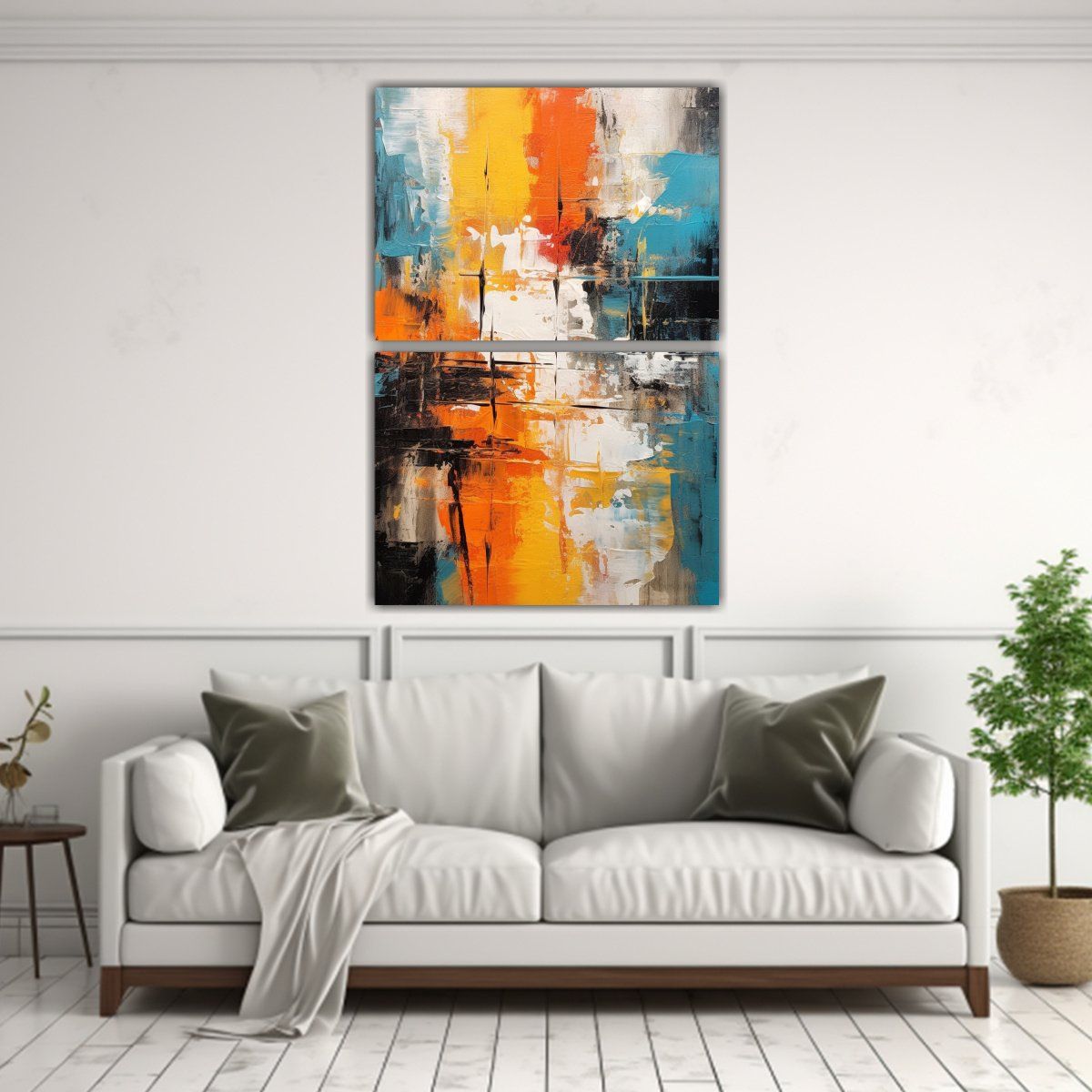 GENERICO - Pintura Abstracta Vintage Para Expresar Tu Voz 45x60 Cm
