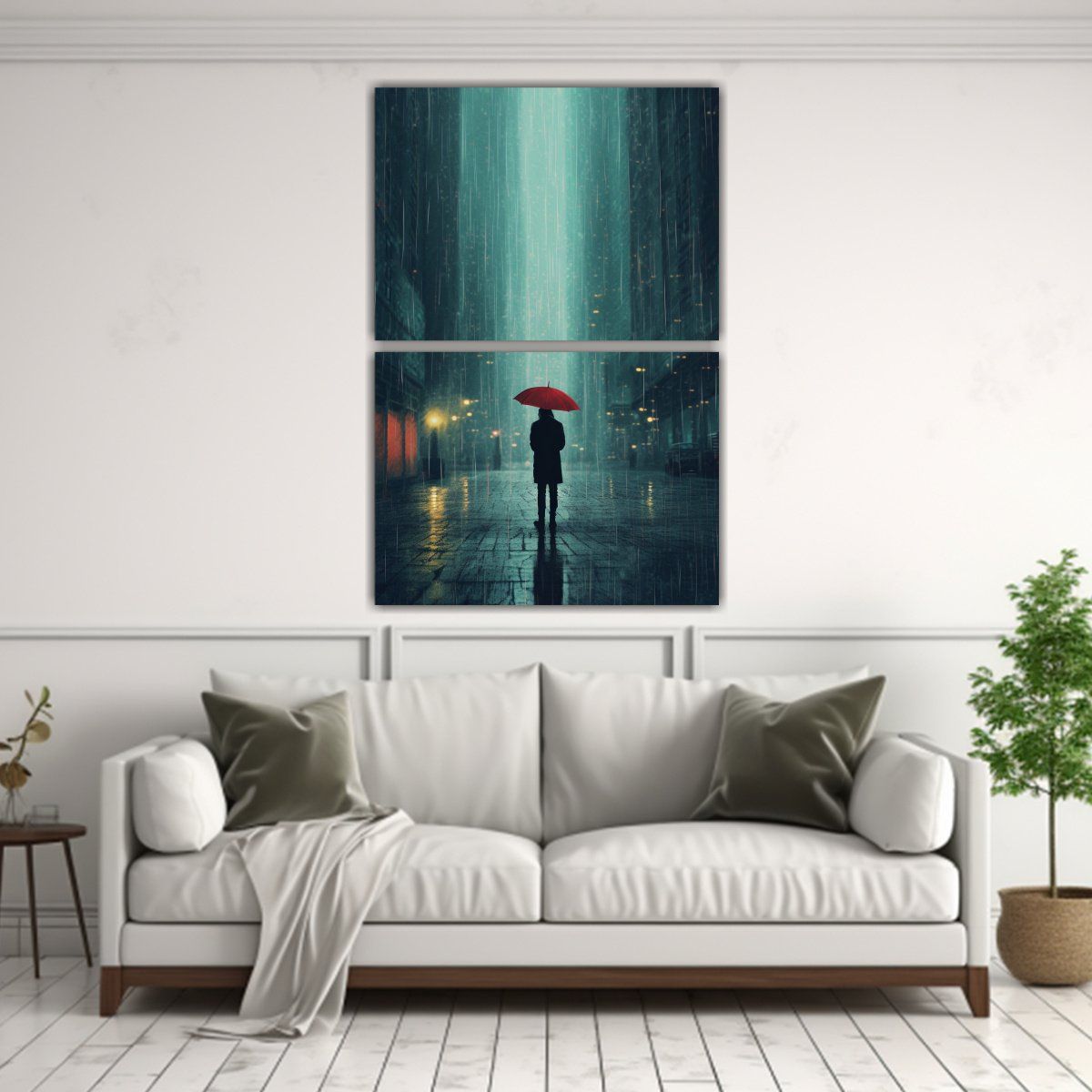 GENERICO - Cuadros Temáticos De Lluvia Para Decoración De 45x60 Cm