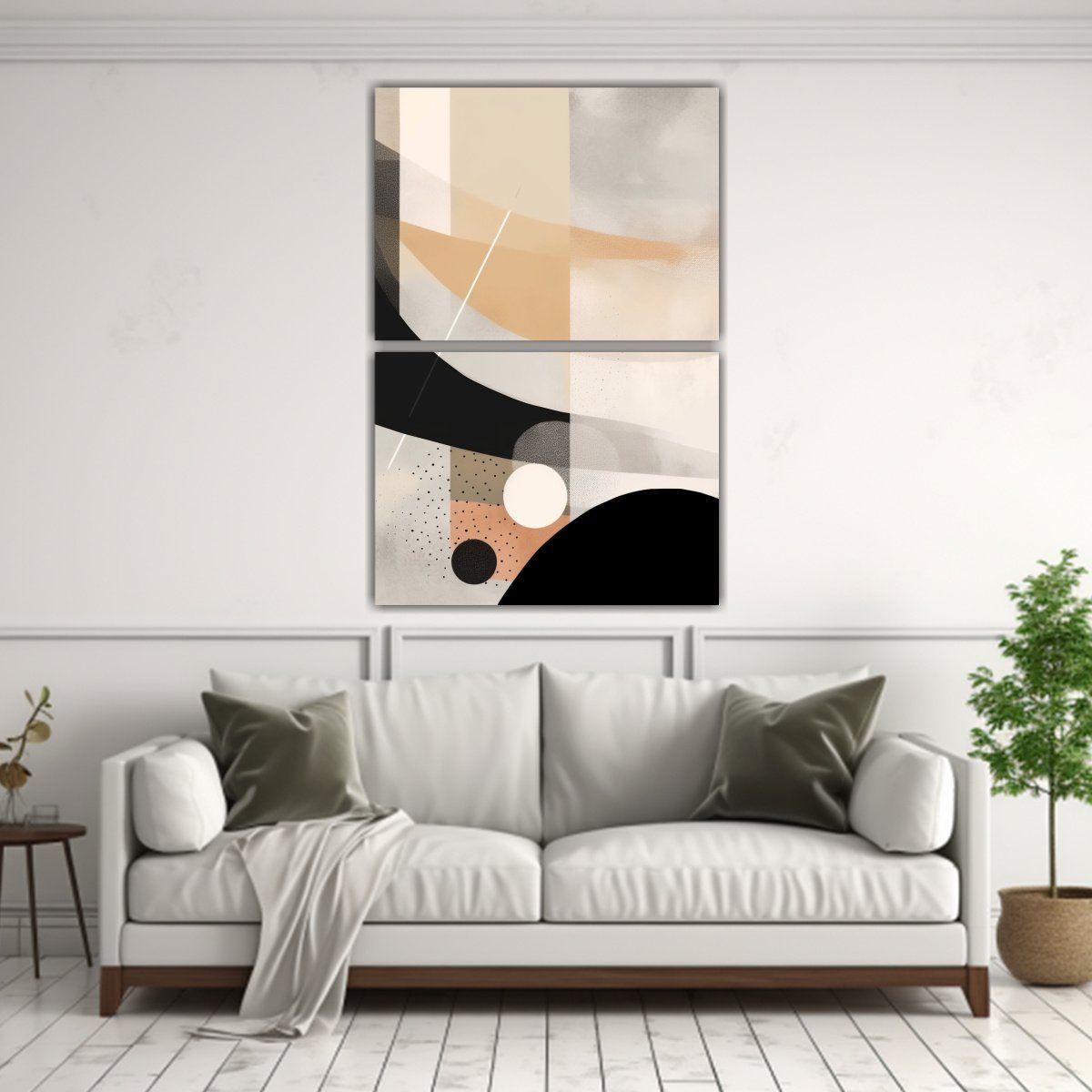 GENERICO - Cuadros Abstractos Modernos Colección Vanguardia 40x60 Cm