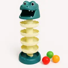 GENERICO - Torre de Pelotas para Bebé Tobogán Espiral Cocodrilo
