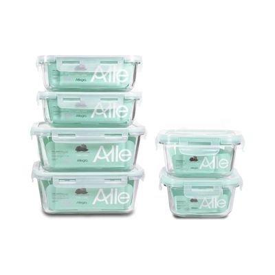 Imagen 2 del producto Set 10 Contenedores Hermeticos Tapers De Vidrio