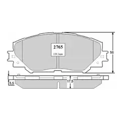GENERICO - Pastillas de freno delantero Toyota Corola PP2765