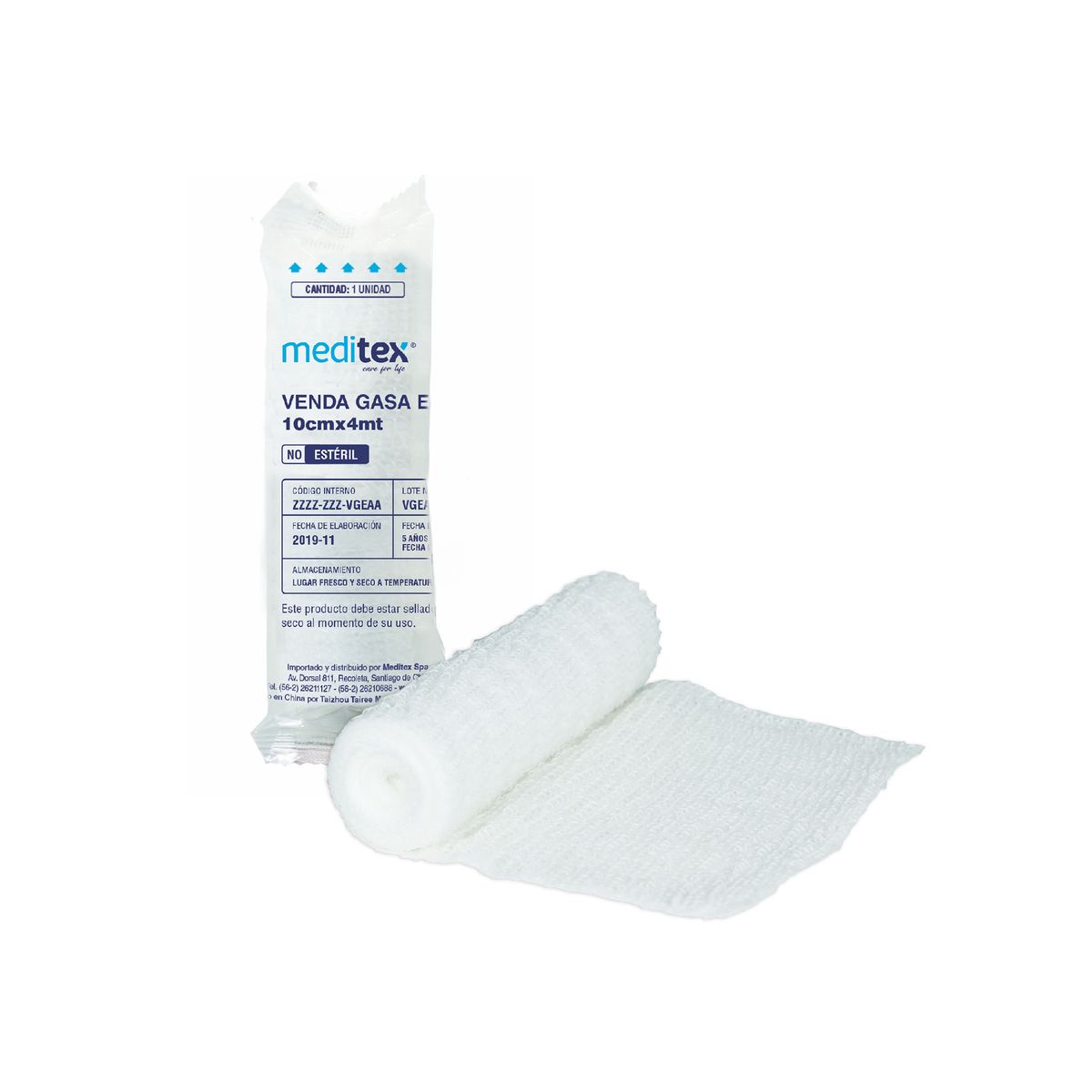 MEDITEX - VENDA GASA ELÁSTICADA 10CM X 4MT