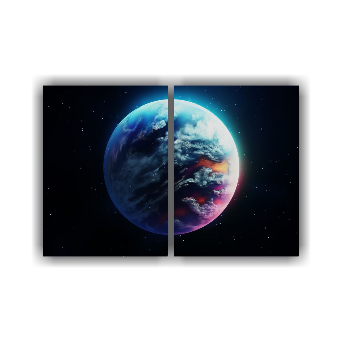 GENERICO - Pinturas De Pared Realistas En 4k De Planeta Con 60x45 Cm