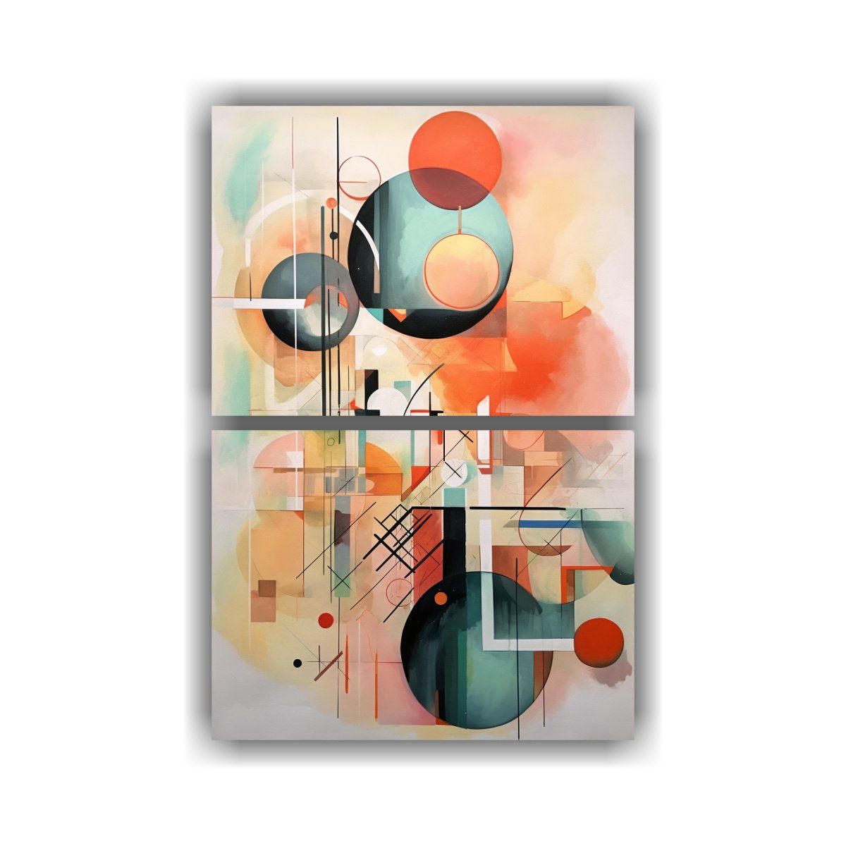 GENERICO - Pinturas Decorativas Abstractas De Baño En 40x60 Cm