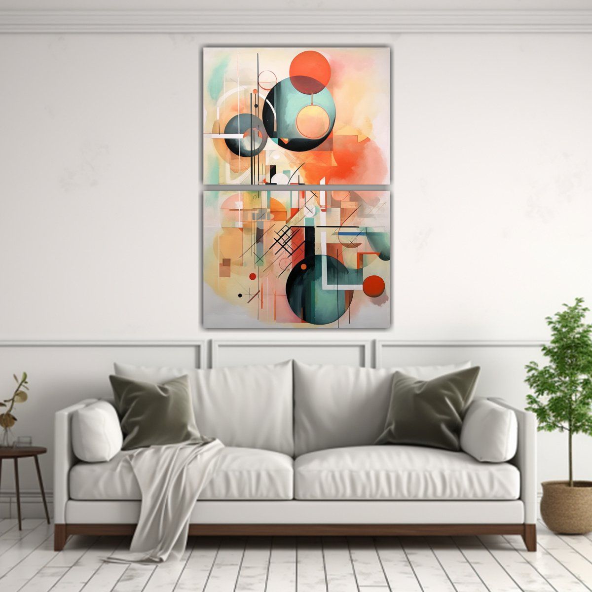 GENERICO - Pinturas Decorativas Abstractas De Baño En 40x60 Cm