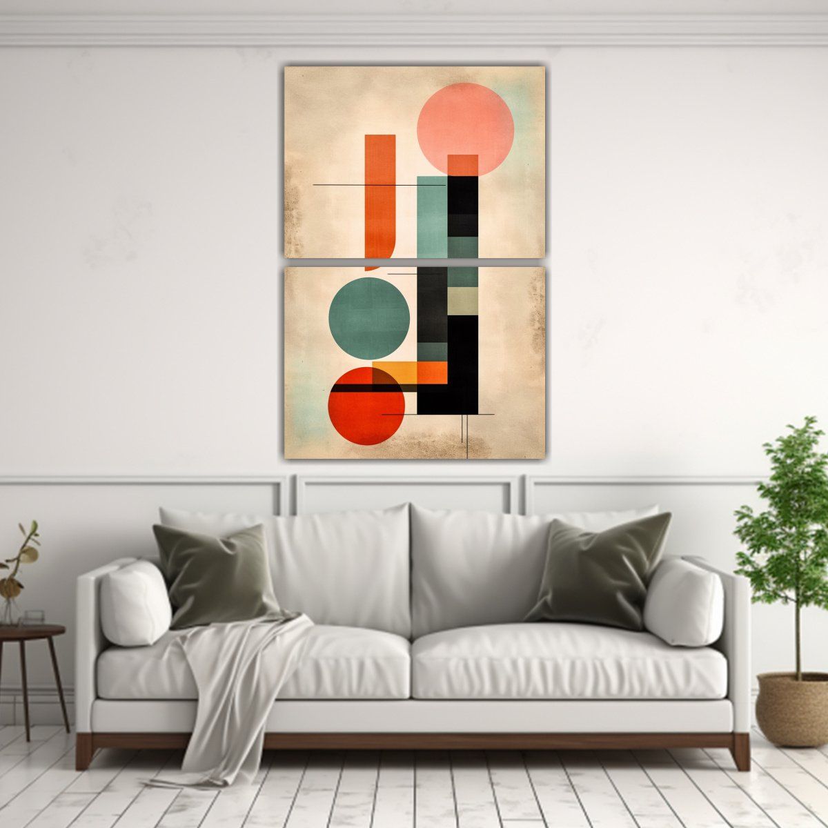 GENERICO - Pintura Abstracta Intensa Estilo Paul Klee Para 40x60 Cm