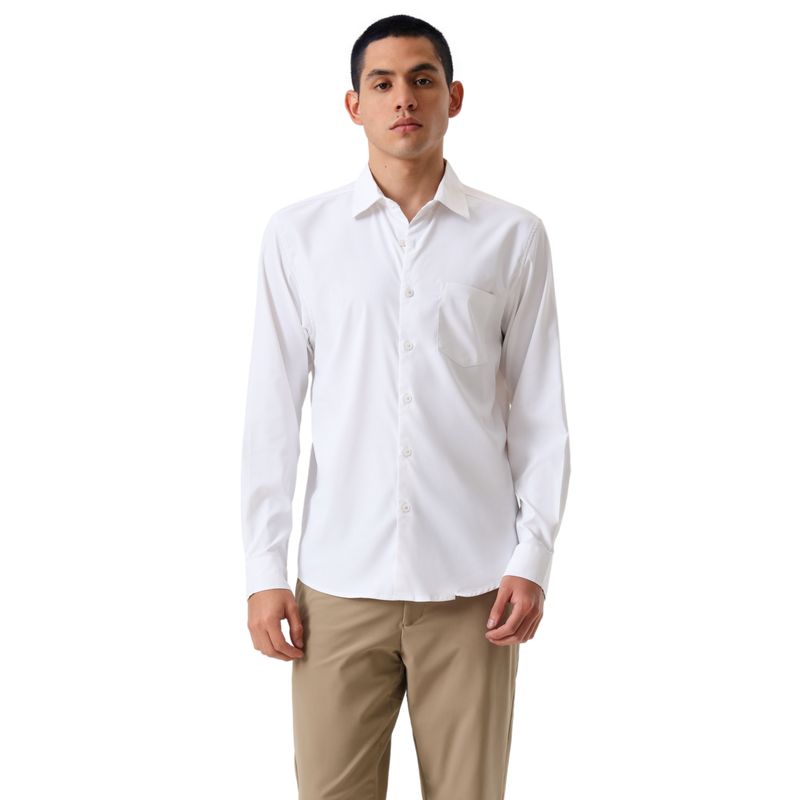 DOCKERS - Camisa Hombre Go LS Regular Fit Blanco Dockers