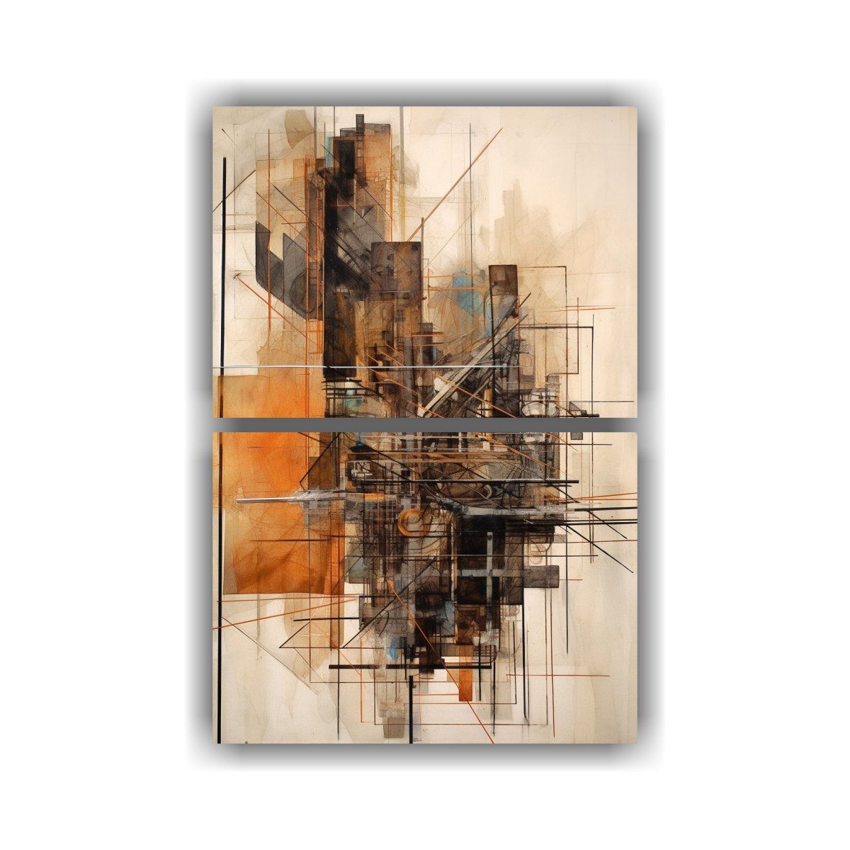 GENERICO - Artes Abstracción Protagonismo Línea Abstracta 40x60 Cm