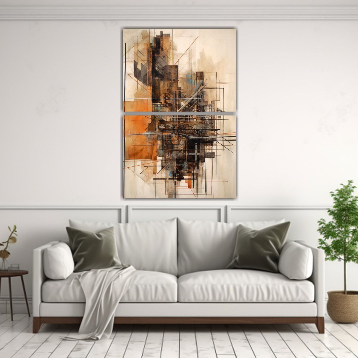 GENERICO - Artes Abstracción Protagonismo Línea Abstracta 40x60 Cm