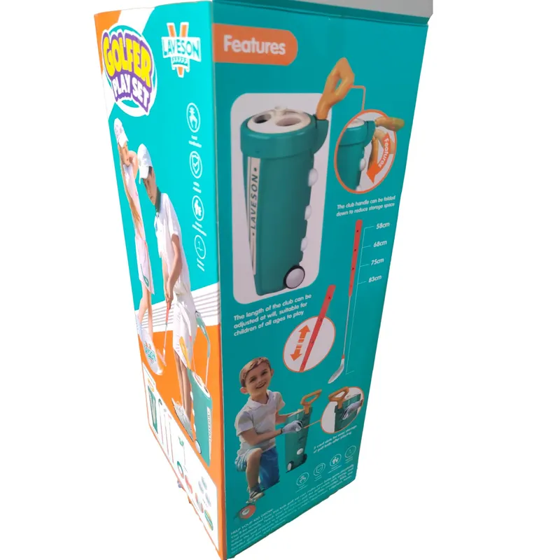 GENERICO - Set de Golf para Niños con Carrito y Palos Ajustables