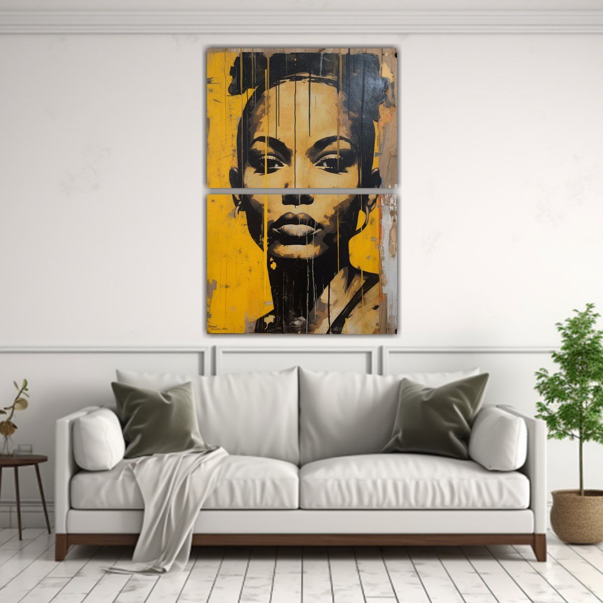 GENERICO - Set 2 Artes Tonos Clásico Mujer De Mis Sueños 45x60 Cm