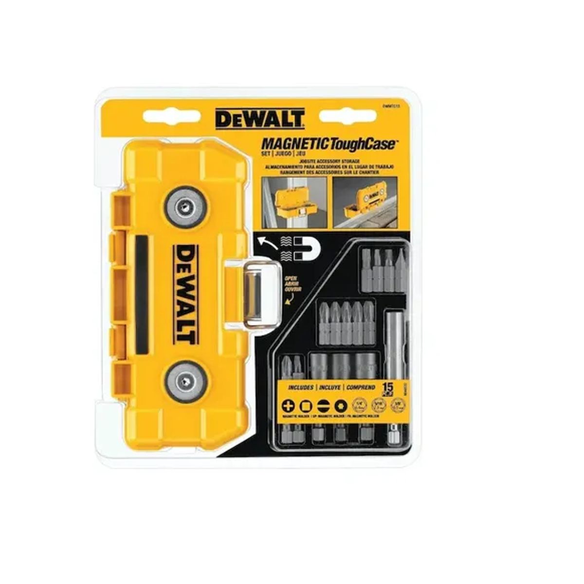 DEWALT - JUEGO 15 PIEZAS + CAJA MAGNETICA (DWMTC15) DEWALT