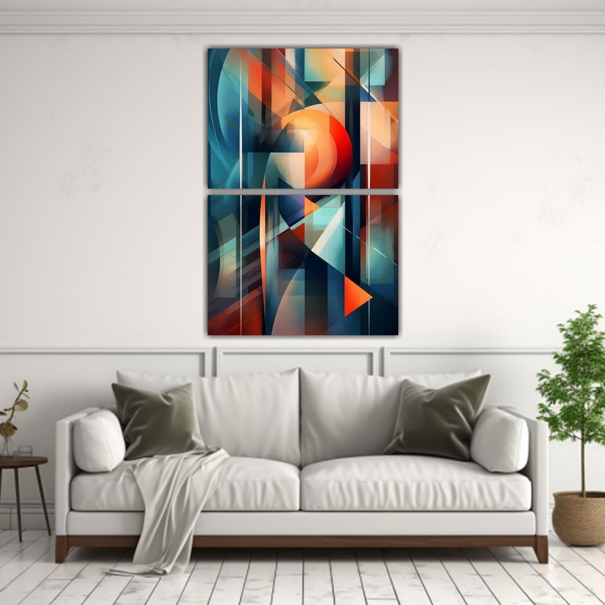 GENERICO - Conjunto 2 Lienzos Tema Vida Composición 45x60 Cm