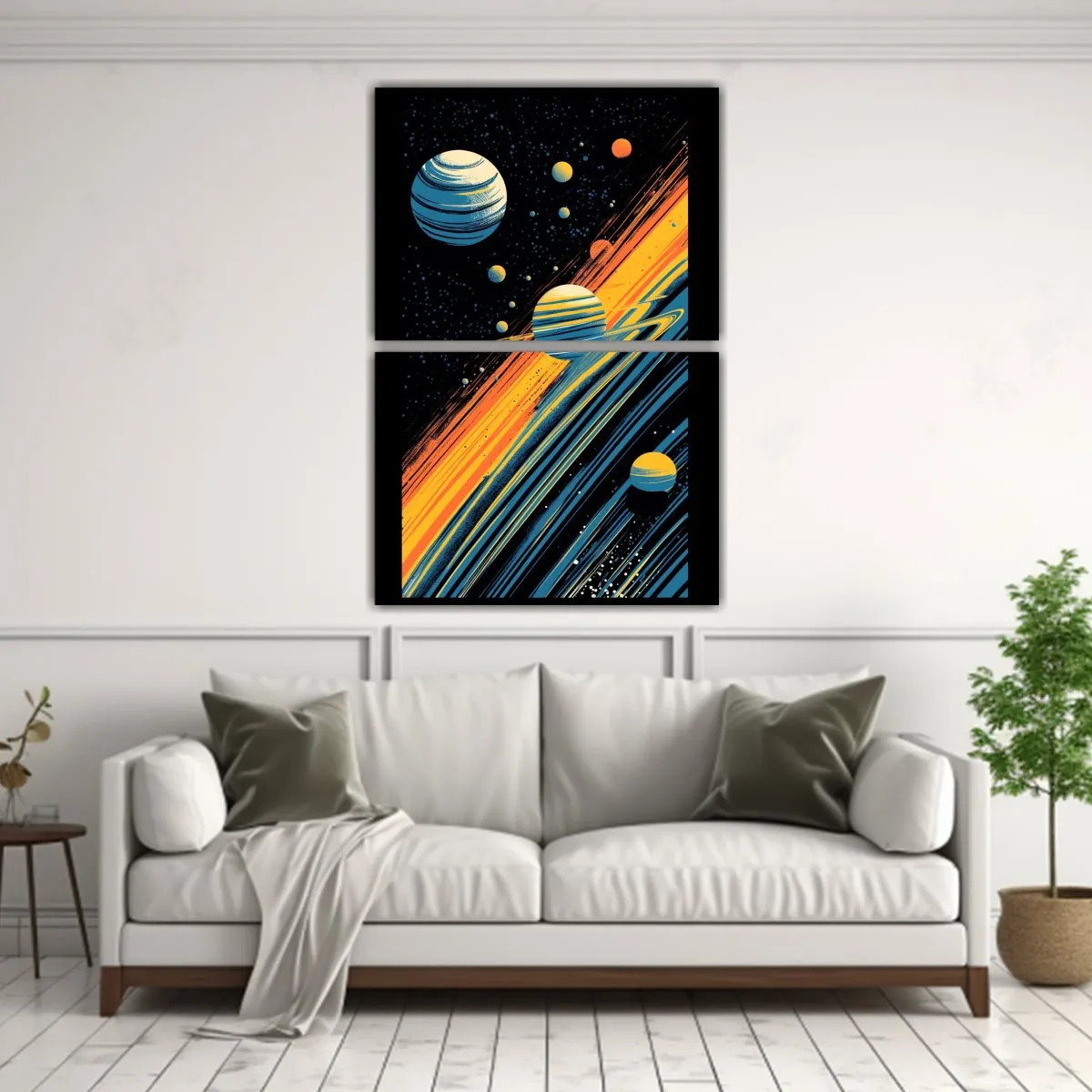 GENERICO - Cuadro Fotográfico Del Sistema Solar En El 40x60 Cm