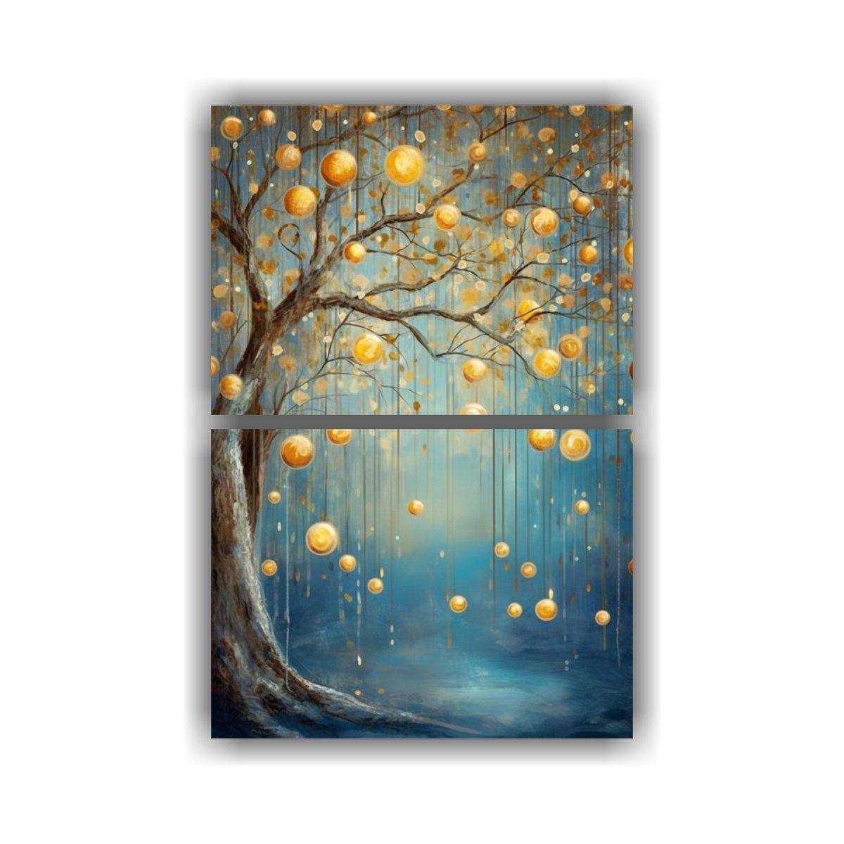 GENERICO - Arte De Pared De Expresión Con Corazones 40x60 Cm