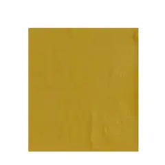 GENERICO - Servilletas De Papel Doradas 20Pcs 25X25Cm