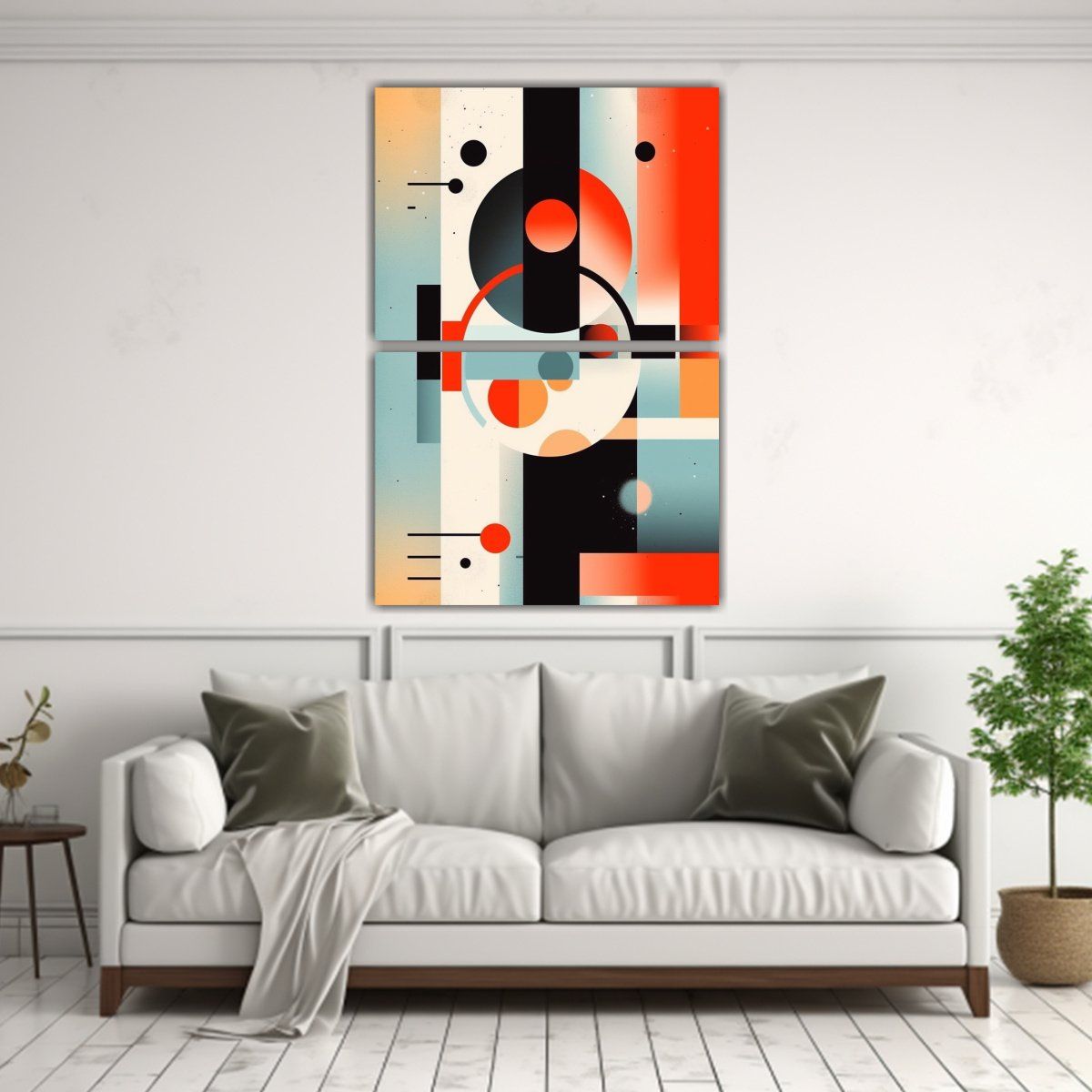 GENERICO - Decoración Abstracta Con Formas Geométricas 45x60 Cm