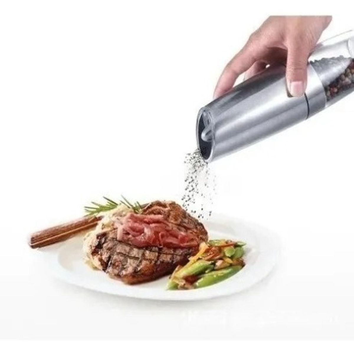 GENERICO - Molinillo Para Sal Y Pimienta Eléctrico Con Luz