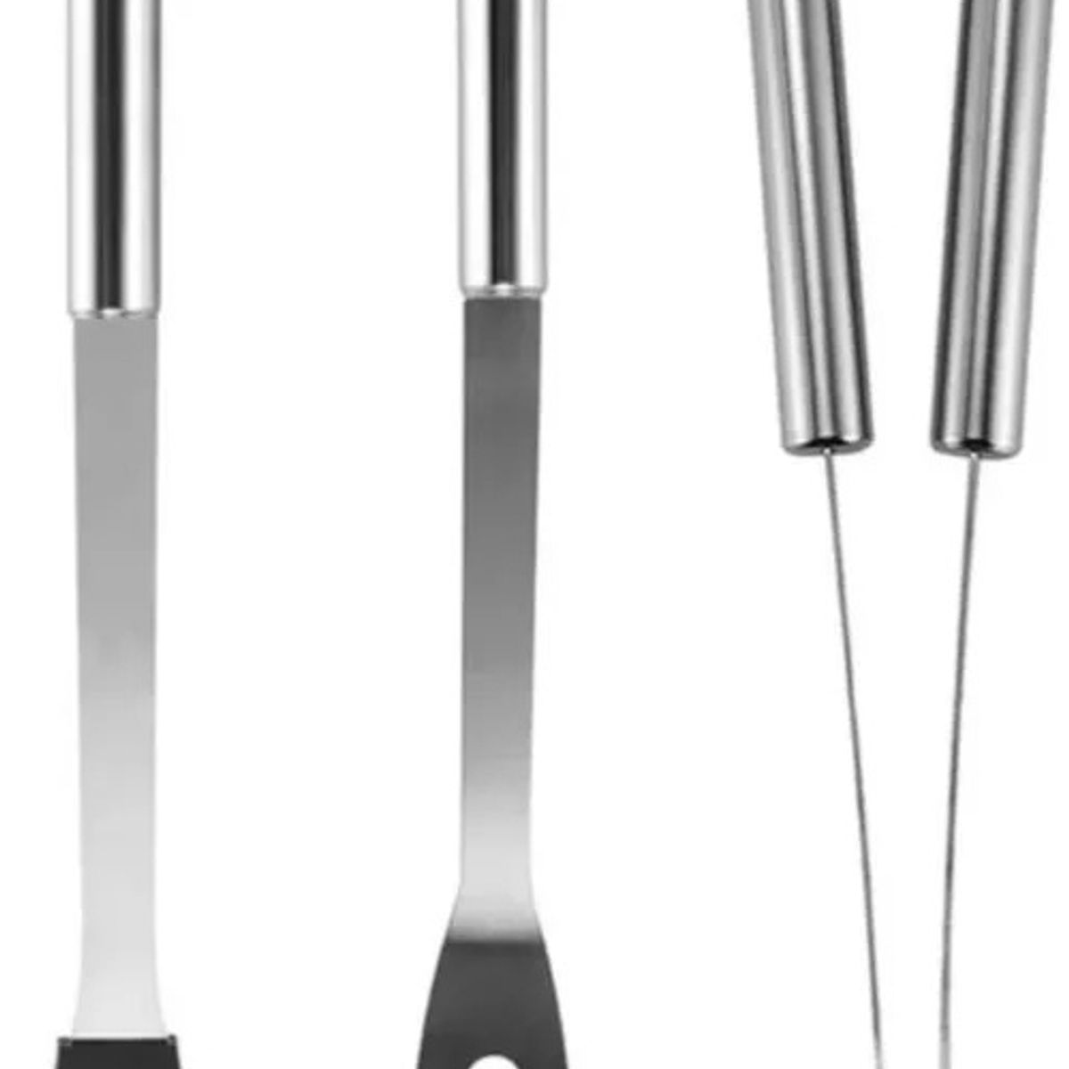 GENERICO - Set Parrillero Para Asados Parrilla 5pcs Acero Inoxidable