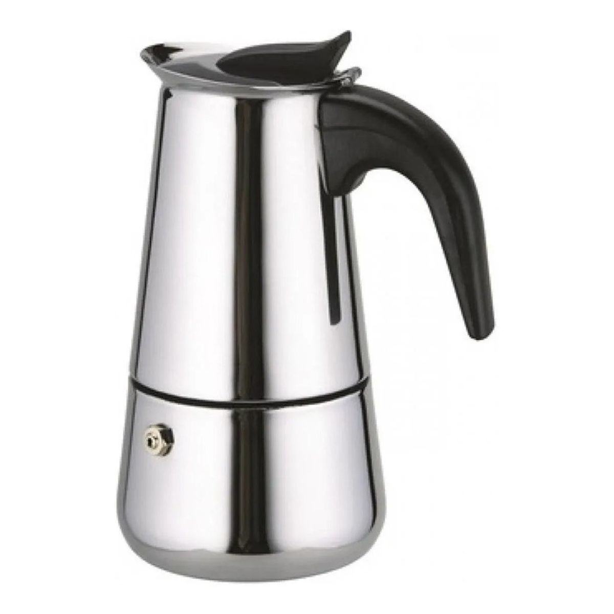 GENERICO - Cafetera Espresso Maker 4 Tazas Manual Plateada Italiana
