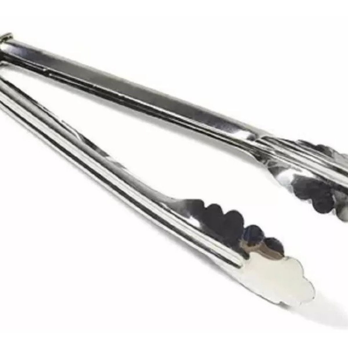 GENERICO - Pack 20 Pinzas Multiuso Acero Inoxidable 24cm Onduladas