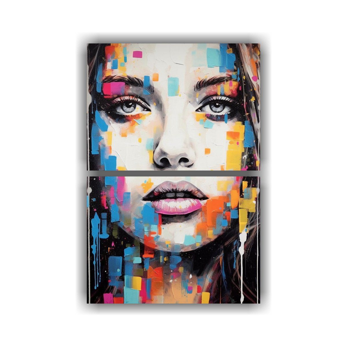 GENERICO - Pintura De Mujer Con Colores Vibrantes Para 45x60 Cm