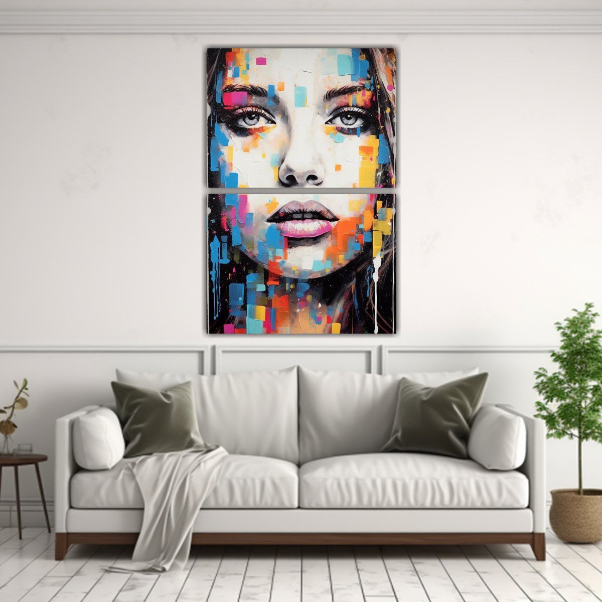 GENERICO - Pintura De Mujer Con Colores Vibrantes Para 45x60 Cm