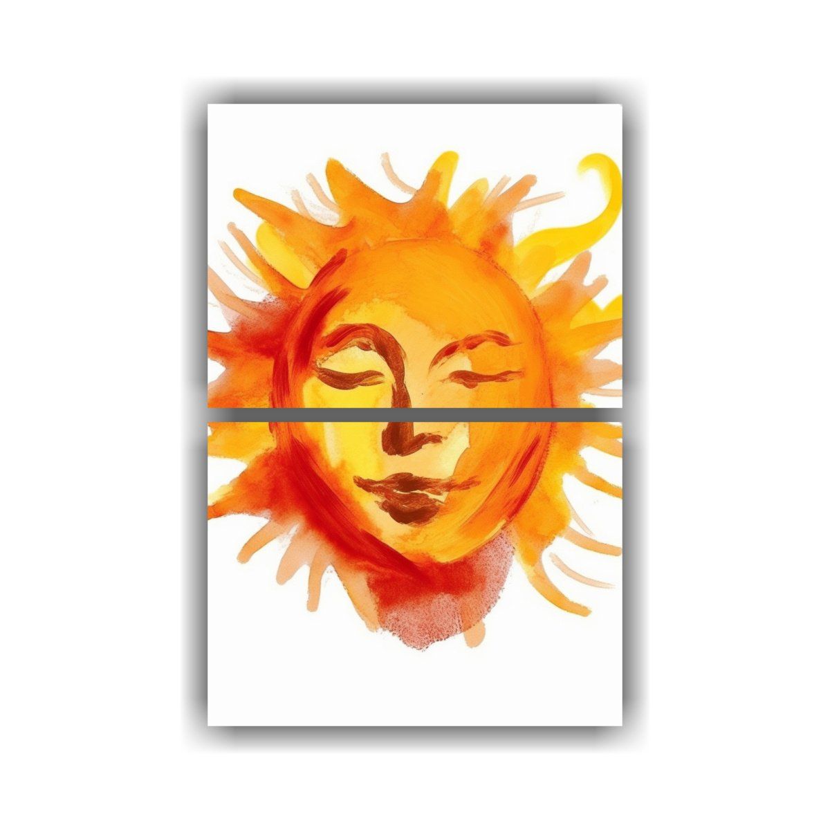 GENERICO - Pinturas Decorativas Abstractas Con Pinceladas 40x60 Cm