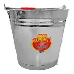 GENERICO - Tina Para Bebidas Cubo Metálica Hielo 32cm