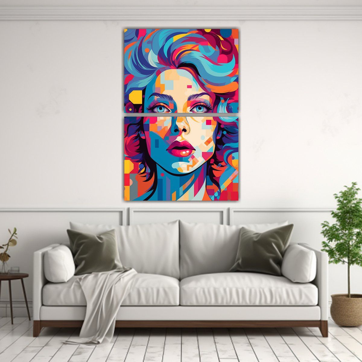 GENERICO - Cuadros De Inspiración Contraste Mujer Estilos 40x60 Cm