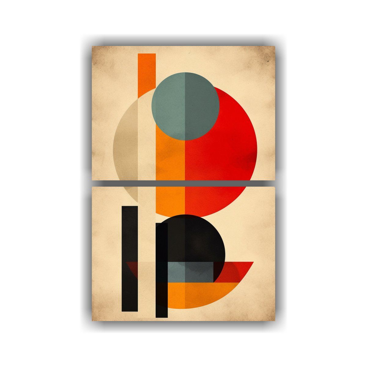 GENERICO - Arte Impreso Equilibrio Visual Boho Decoración 45x60 Cm