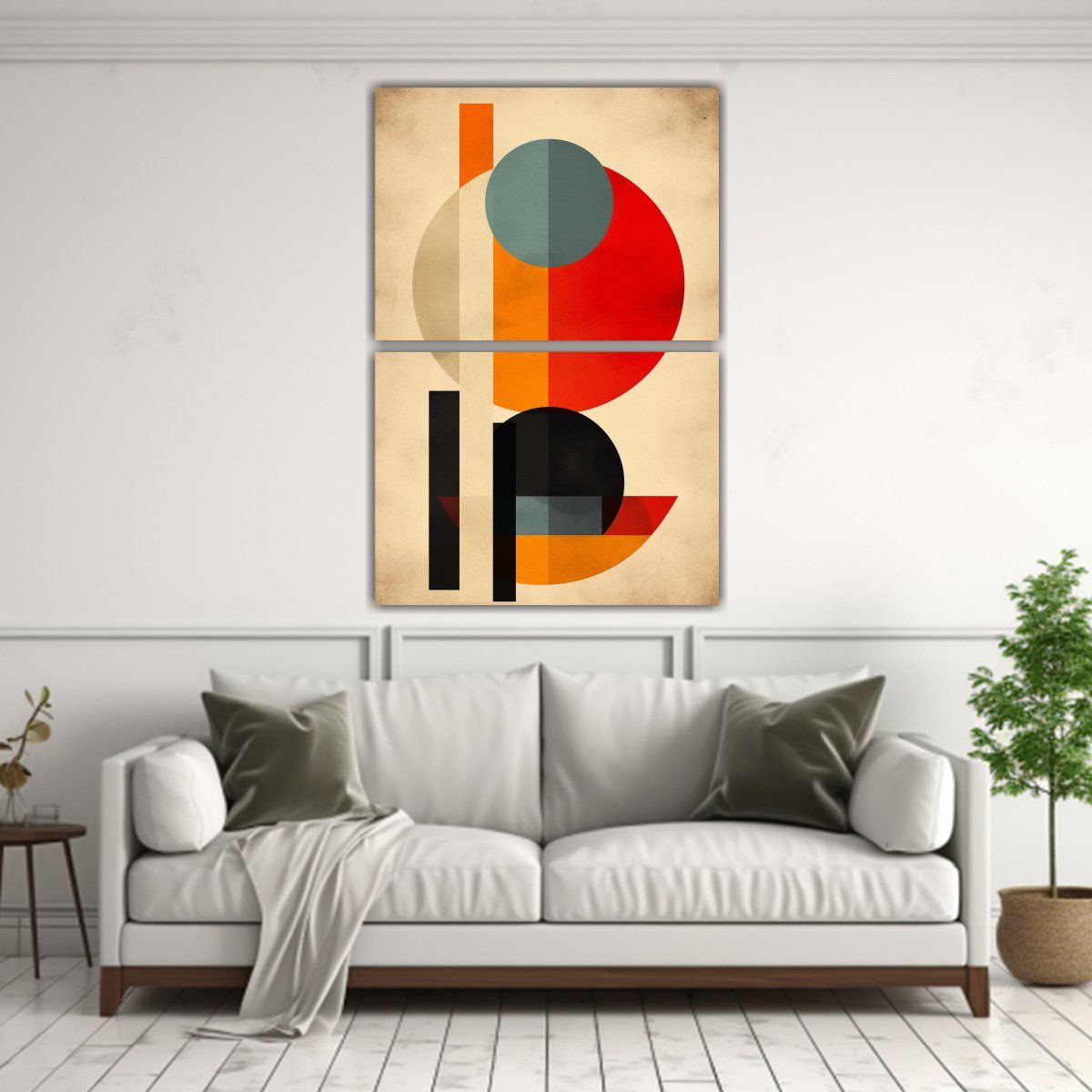 GENERICO - Arte Impreso Equilibrio Visual Boho Decoración 45x60 Cm