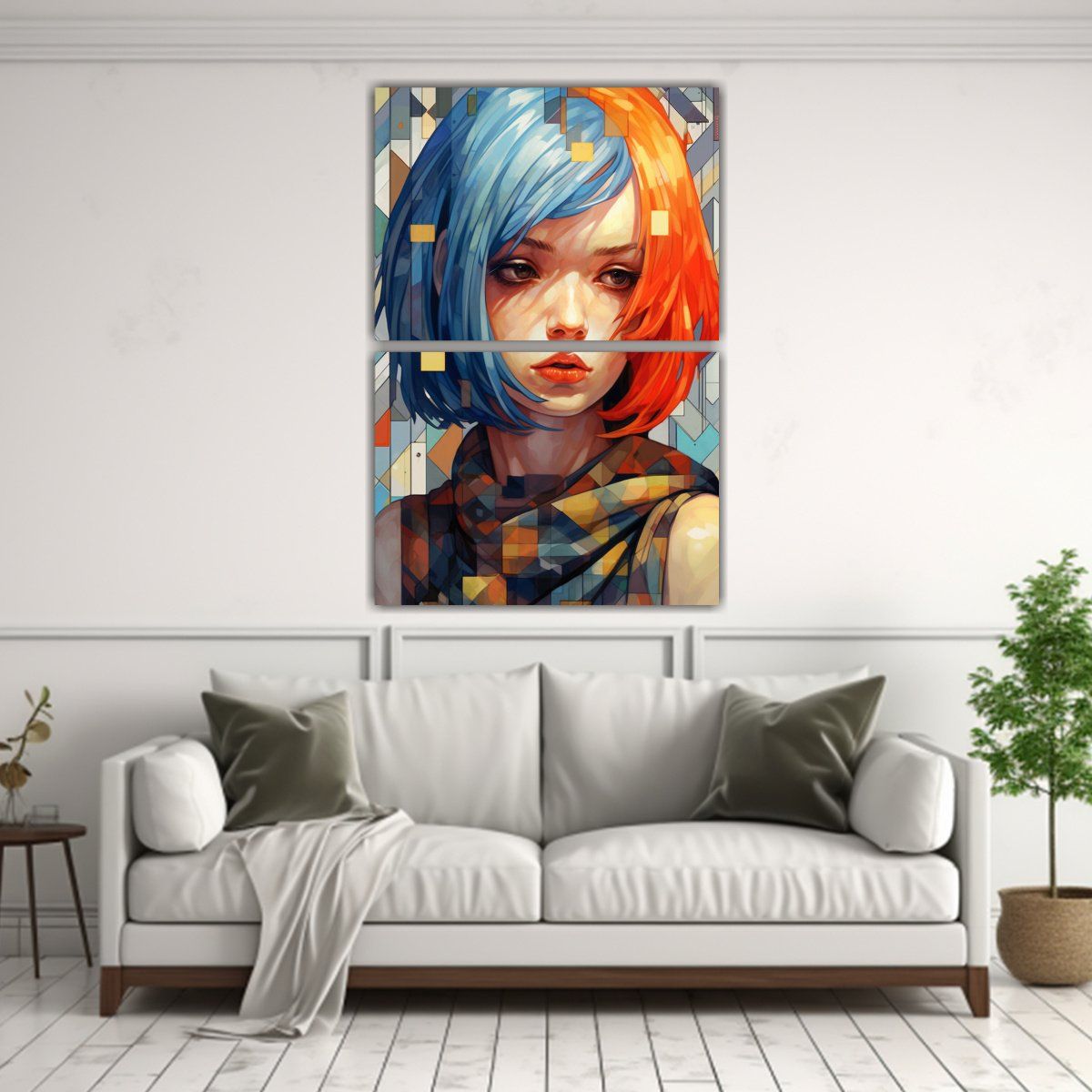 GENERICO - Lienzos Decorativo Vitalidad Joven Coreana 45x60 Cm