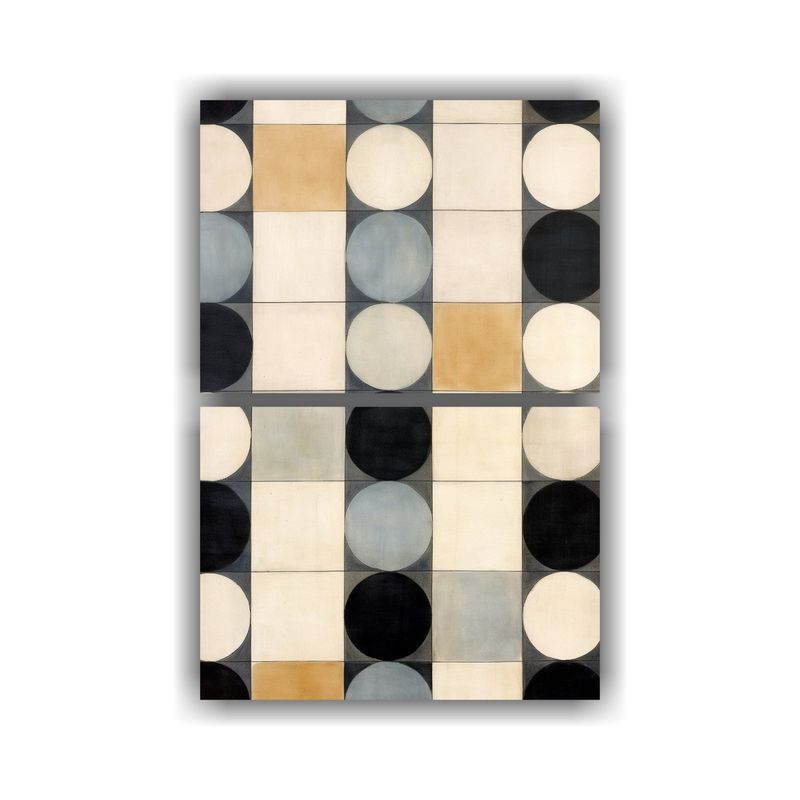 GENERICO - Bastidor Madera Acuarela Agnes Martin Patrones 40x60 Cm
