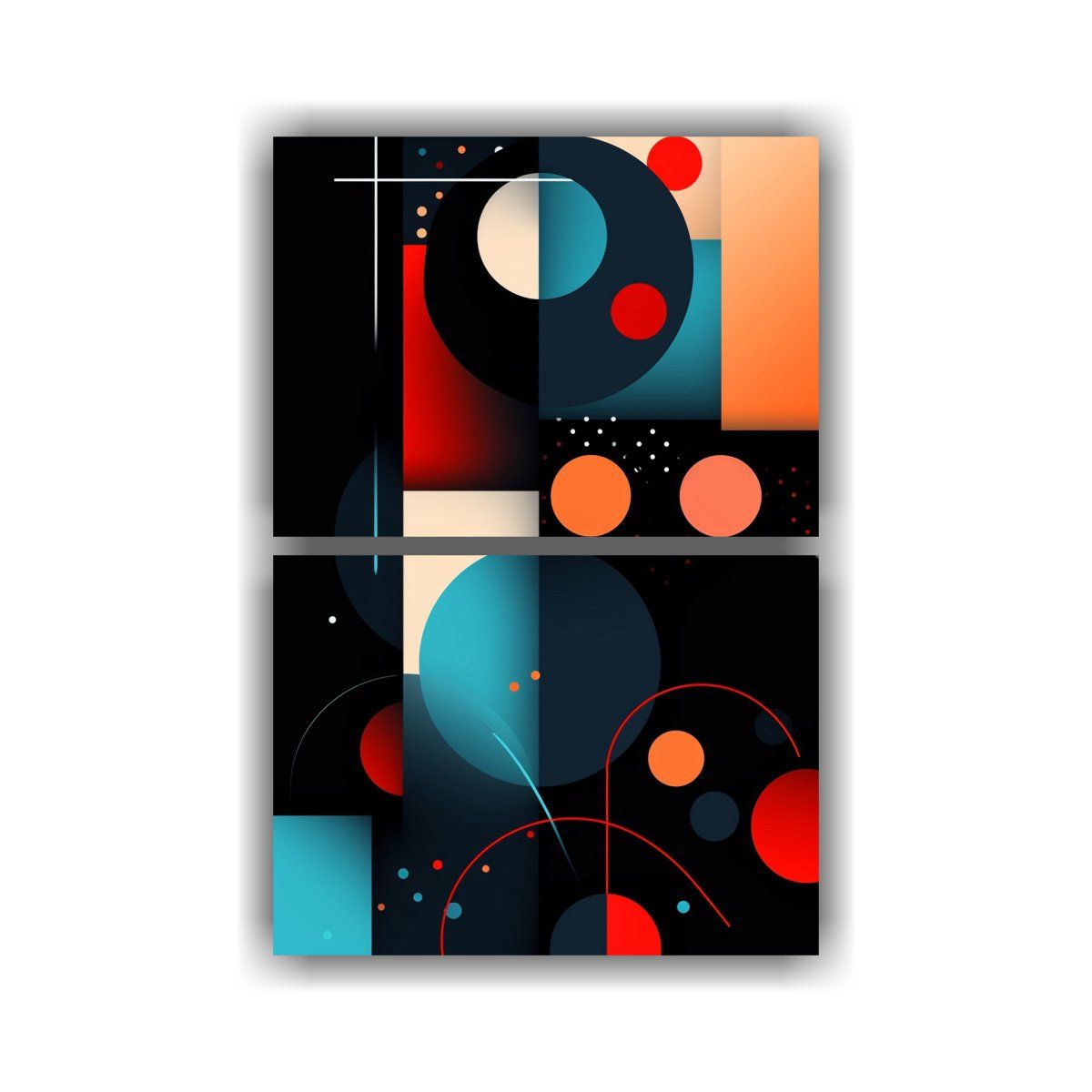 GENERICO - Fondo Móvil Abstracto Moderno Con Formas 45x60 Cm