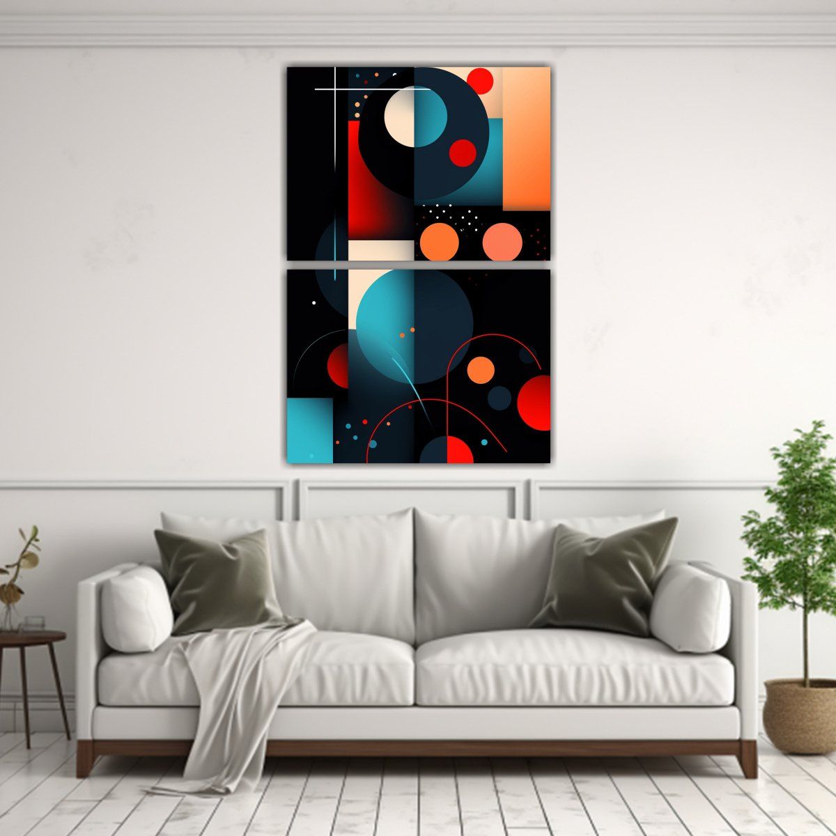 GENERICO - Fondo Móvil Abstracto Moderno Con Formas 45x60 Cm