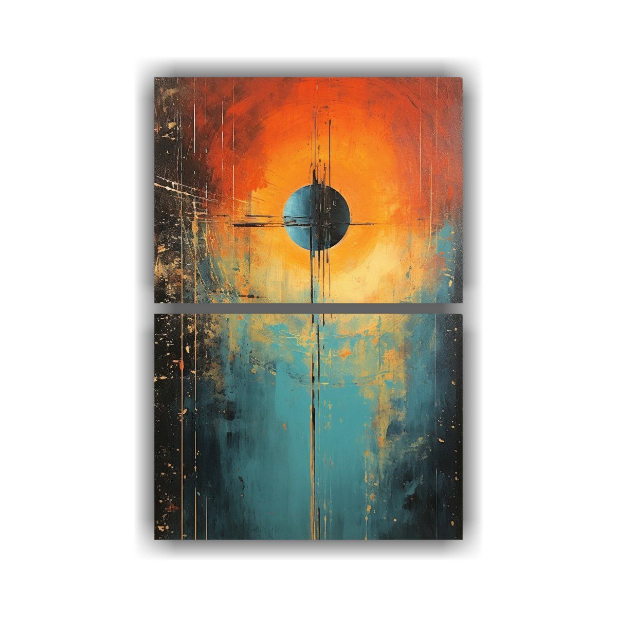GENERICO - Lienzos Acuarela Protagonismo Pintura Abstracta 45x60 Cm