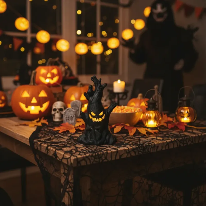 GENERICO - Set 12 Árbol Fantasma  Halloween