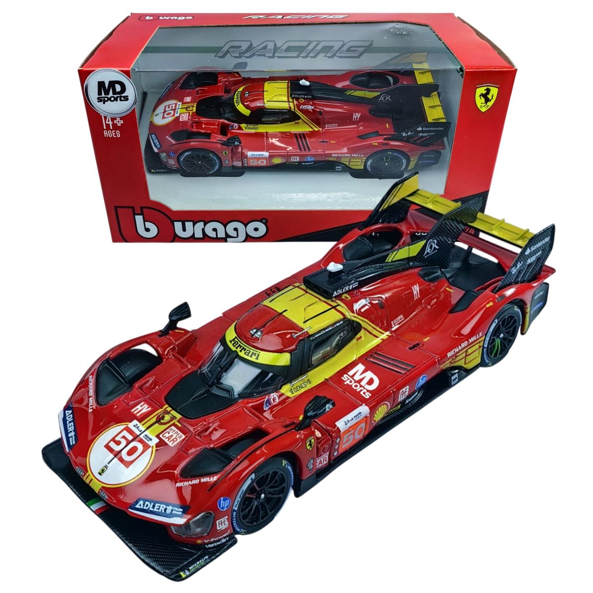 BBURAGO - Auto Hypercar 24h Lemans 2024 Ferrari 499p n50 Normal 1:43