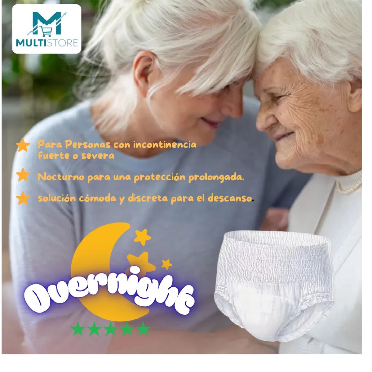 GENERICO - Pañal Adulto Tipo Pants Nocturno Máxima Absorcion Grande