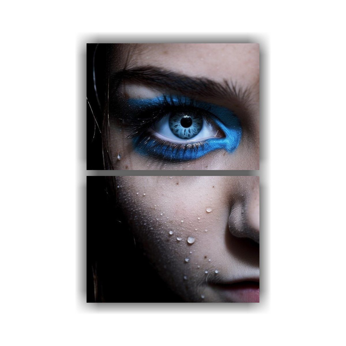 GENERICO - Pinturas Decorativas Con Finas Líneas En Dos 40x60 Cm